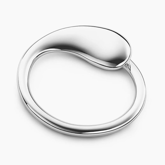 Tiffany & Co. Accessories - Tiffany & Co Elsa Peretti Silver Eternal Circle Key Ring